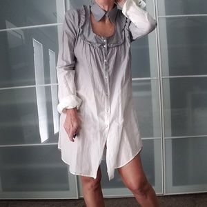 Cop Copine Dress 8 Ombre Cotton Tie Back Shirt